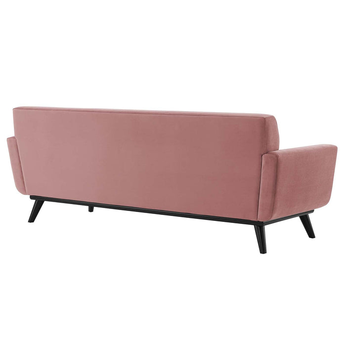 Engage Stylish Channel Tufted Performance Velvet Sofa - Plush Seating for Ultimate Comfort & Elegance