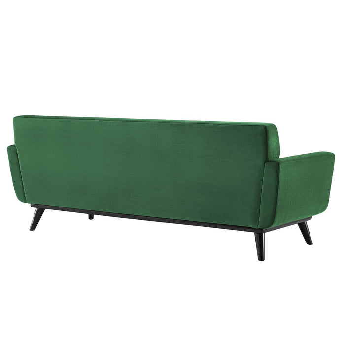 Engage Stylish Channel Tufted Performance Velvet Sofa - Plush Seating for Ultimate Comfort & Elegance
