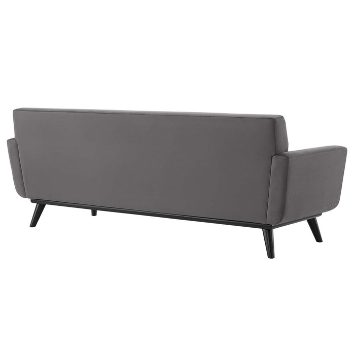 Engage Stylish Channel Tufted Performance Velvet Sofa - Plush Seating for Ultimate Comfort & Elegance