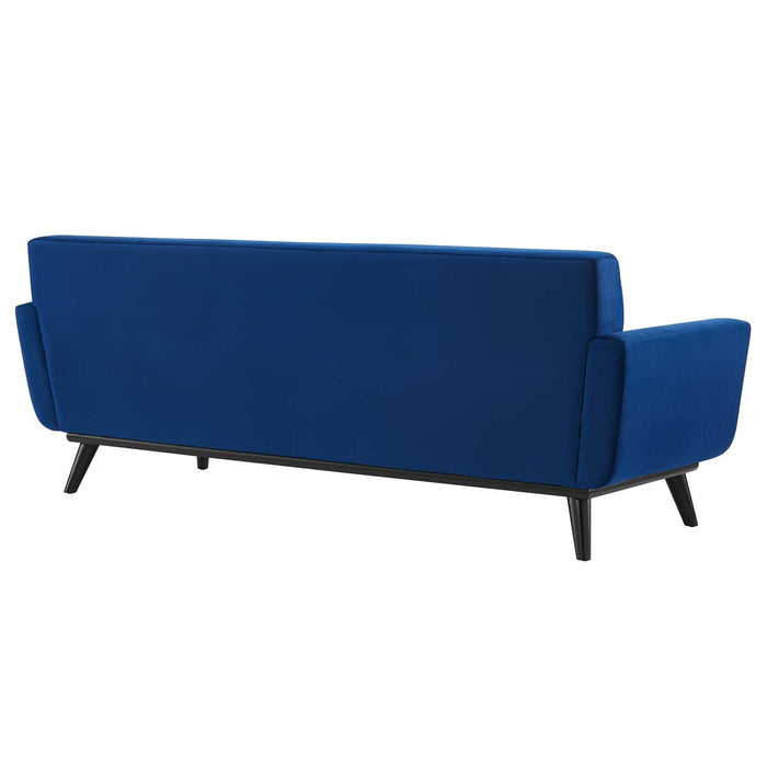 Engage Stylish Channel Tufted Performance Velvet Sofa - Plush Seating for Ultimate Comfort & Elegance