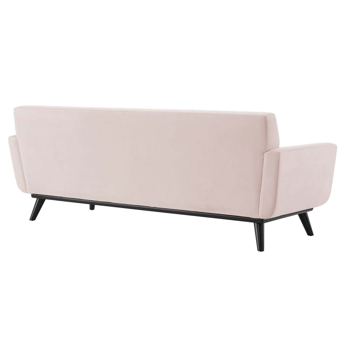 Engage Stylish Channel Tufted Performance Velvet Sofa - Plush Seating for Ultimate Comfort & Elegance