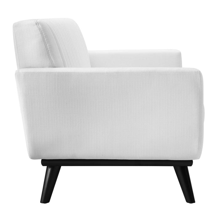 Engage Channel Tufted Fabric Loveseat - view 5