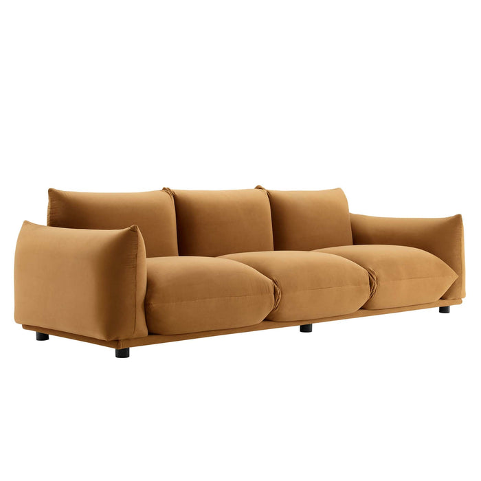 Copious Performance Velvet Sofa - alternate angle view