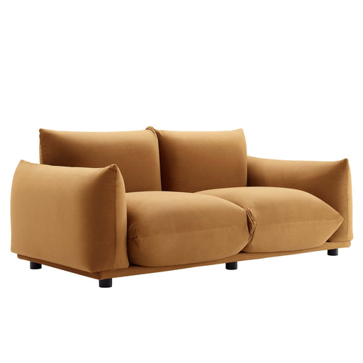 Copious Performance Velvet Loveseat - alternate angle view
