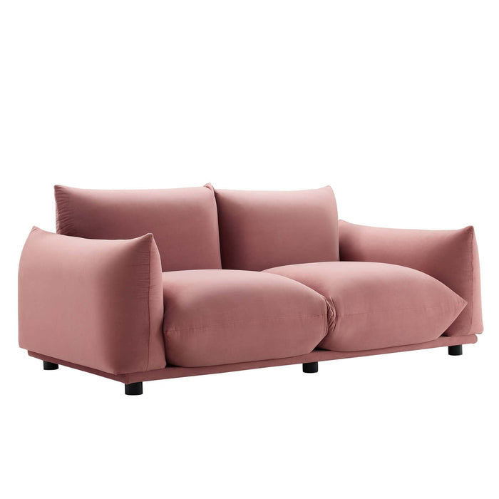 Copious Performance Velvet Loveseat - view 9