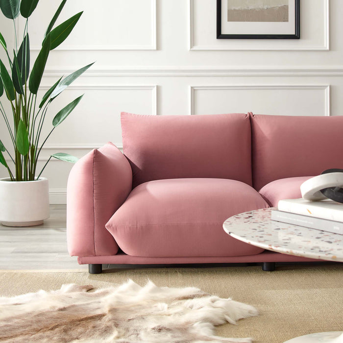 Copious Performance Velvet Loveseat - view 11