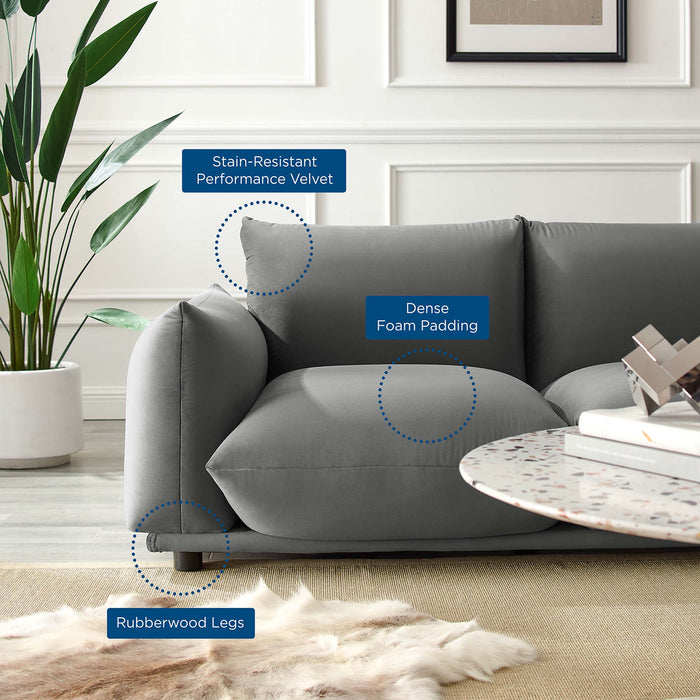 Copious Performance Velvet Loveseat - view 17