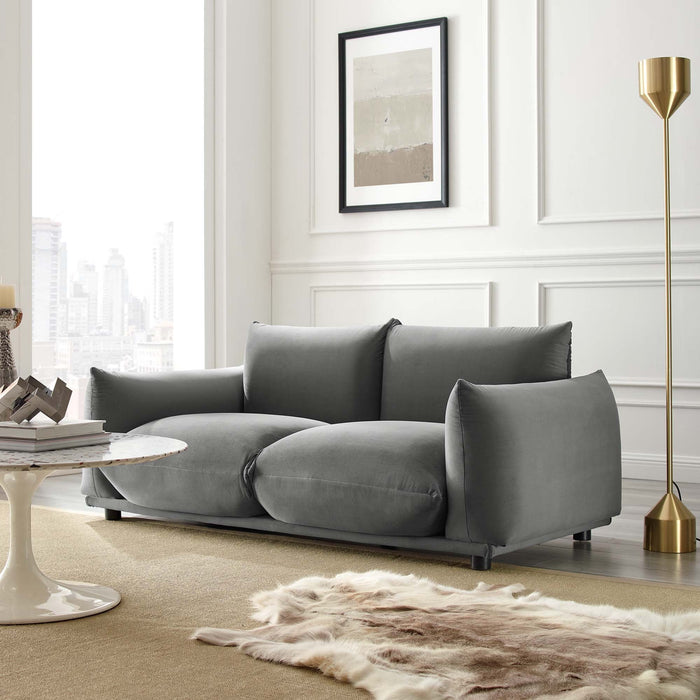 Copious Performance Velvet Loveseat - view 15