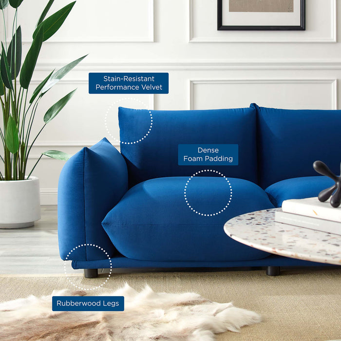 Copious Performance Velvet Loveseat - view 24