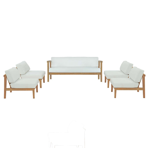 Bayport 5 Piece Outdoor Patio Teak Set outdoor patio furniture set
