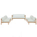 Bayport 5 Piece Outdoor Patio Teak Set outdoor patio furniture set
