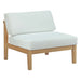 Bayport 5 Piece Outdoor Patio Teak Set outdoor patio furniture set side view