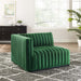 Conjure Channel Tufted Performance Velvet Left-Arm Chair - view 7