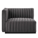 Conjure Channel Tufted Performance Velvet Left-Arm Chair - view 17