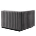 Conjure Channel Tufted Performance Velvet Left-Arm Chair - view 16