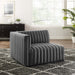 Conjure Channel Tufted Performance Velvet Left-Arm Chair - view 13