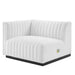 Conjure Channel Tufted Upholstered Fabric Left-Arm Chair - view 14
