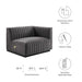 Conjure Channel Tufted Performance Velvet Right-Arm Chair - view 15