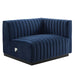 Conjure Channel Tufted Performance Velvet Right-Arm Chair - view 20