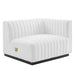 Conjure Channel Tufted Upholstered Fabric Right-Arm Chair - view 14