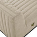 Conjure Channel Tufted Upholstered Fabric Armless Chair - view 7