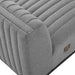 Conjure Channel Tufted Upholstered Fabric Armless Chair - view 14