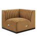 Conjure Channel Tufted Performance Velvet Left Corner Chair - alternate angle view