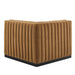 Conjure Channel Tufted Performance Velvet Left Corner Chair - view 5