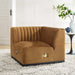 Conjure Channel Tufted Performance Velvet Left Corner Chair - Modway \living\sectionals