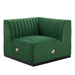 Conjure Channel Tufted Performance Velvet Left Corner Chair - view 8