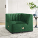 Conjure Channel Tufted Performance Velvet Left Corner Chair - view 7