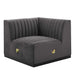 Conjure Channel Tufted Performance Velvet Left Corner Chair - view 14