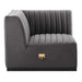 Conjure Channel Tufted Performance Velvet Left Corner Chair - view 16