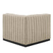Conjure Channel Tufted Upholstered Fabric Left Corner Chair - view 5