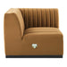 Conjure Channel Tufted Performance Velvet Right Corner Chair - in lifestyle setting