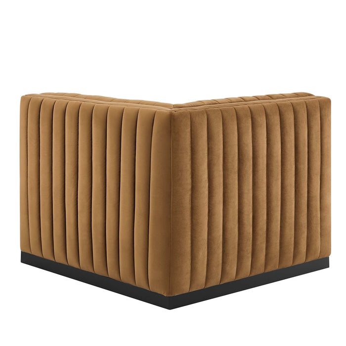 Conjure Channel Tufted Performance Velvet Right Corner Chair - view 5