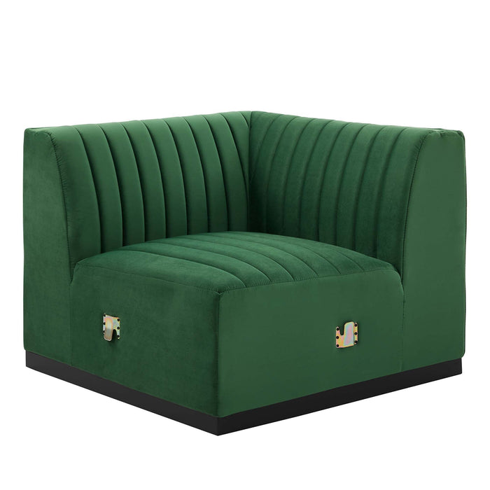 Conjure Channel Tufted Performance Velvet Right Corner Chair - view 8