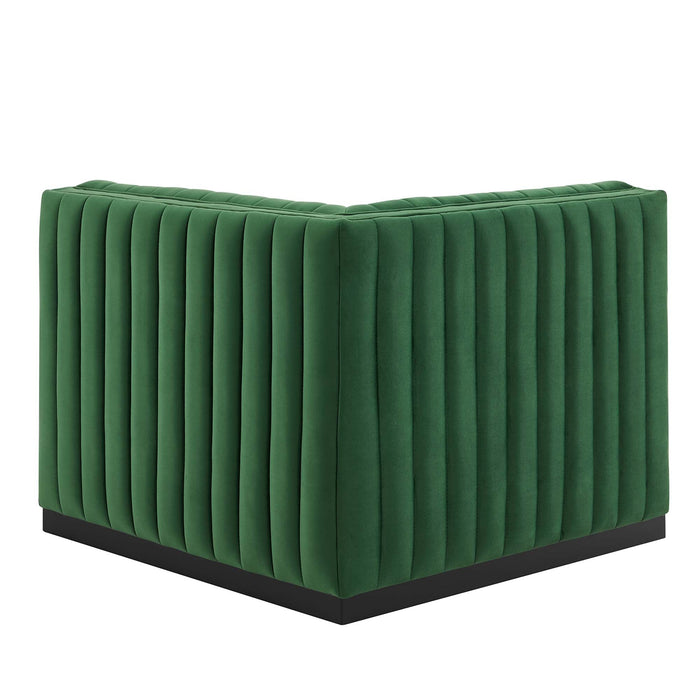 Conjure Channel Tufted Performance Velvet Right Corner Chair - view 11