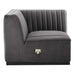 Conjure Channel Tufted Performance Velvet Right Corner Chair - view 16