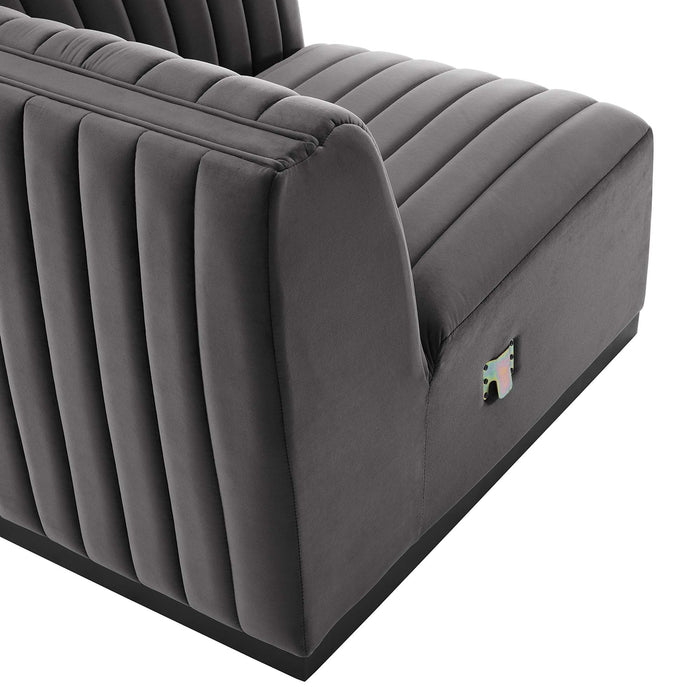 Conjure Channel Tufted Performance Velvet Right Corner Chair - view 18