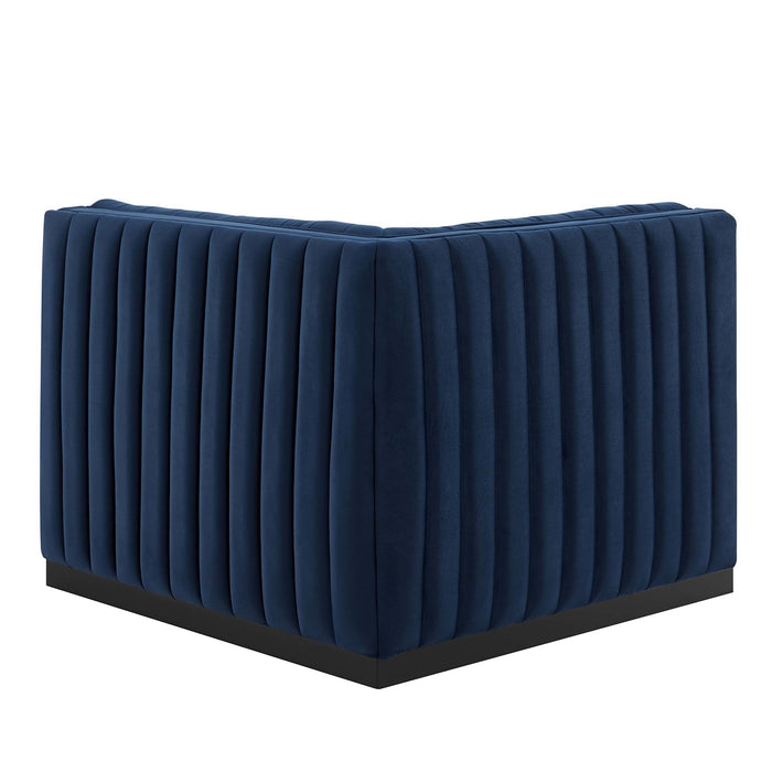 Conjure Channel Tufted Performance Velvet Right Corner Chair - view 23