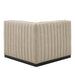 Conjure Channel Tufted Upholstered Fabric Right Corner Chair - view 5