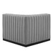 Conjure Channel Tufted Upholstered Fabric Right Corner Chair - view 11