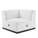 Conjure Channel Tufted Upholstered Fabric Right Corner Chair - view 14