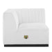 Conjure Channel Tufted Upholstered Fabric Right Corner Chair - view 16