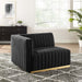 Conjure Channel Tufted Performance Velvet Left-Arm Chair - Modway \living\sectionals