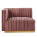 Conjure Channel Tufted Performance Velvet Left-Arm Chair - view 11