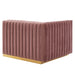 Conjure Channel Tufted Performance Velvet Left-Arm Chair - view 10
