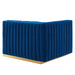 Conjure Channel Tufted Performance Velvet Left-Arm Chair - view 22