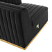 Conjure Channel Tufted Performance Velvet Right-Arm Chair - view 6